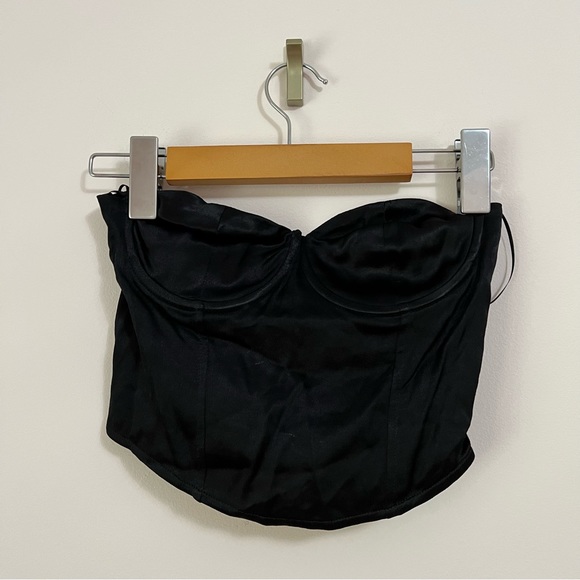 Satin cropped top in US S- Zara - Picture 2 of 6